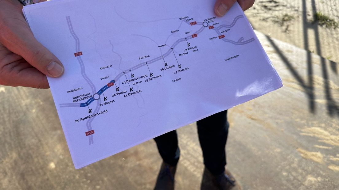 Wegwerkzaamheden A1