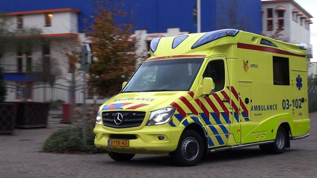 Ambulances halen altijd de norm voor aanrijtijden in Hoogeveen en De Wolden, zegt UMCG Ambulancezorg (Rechten: Persbureau Meter)