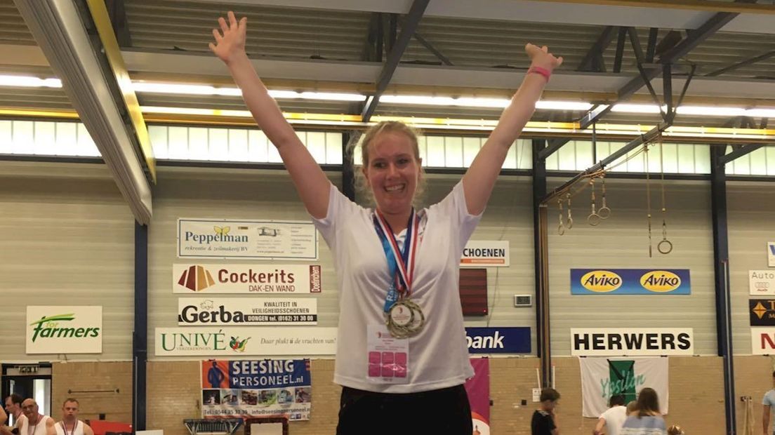 Amy Uuldriks ontpopte zich tijdens de Special Olympics tot gouddelver