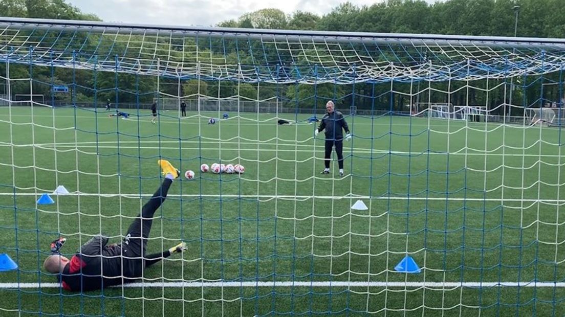 Keeperstraining bij De Graafschap.
