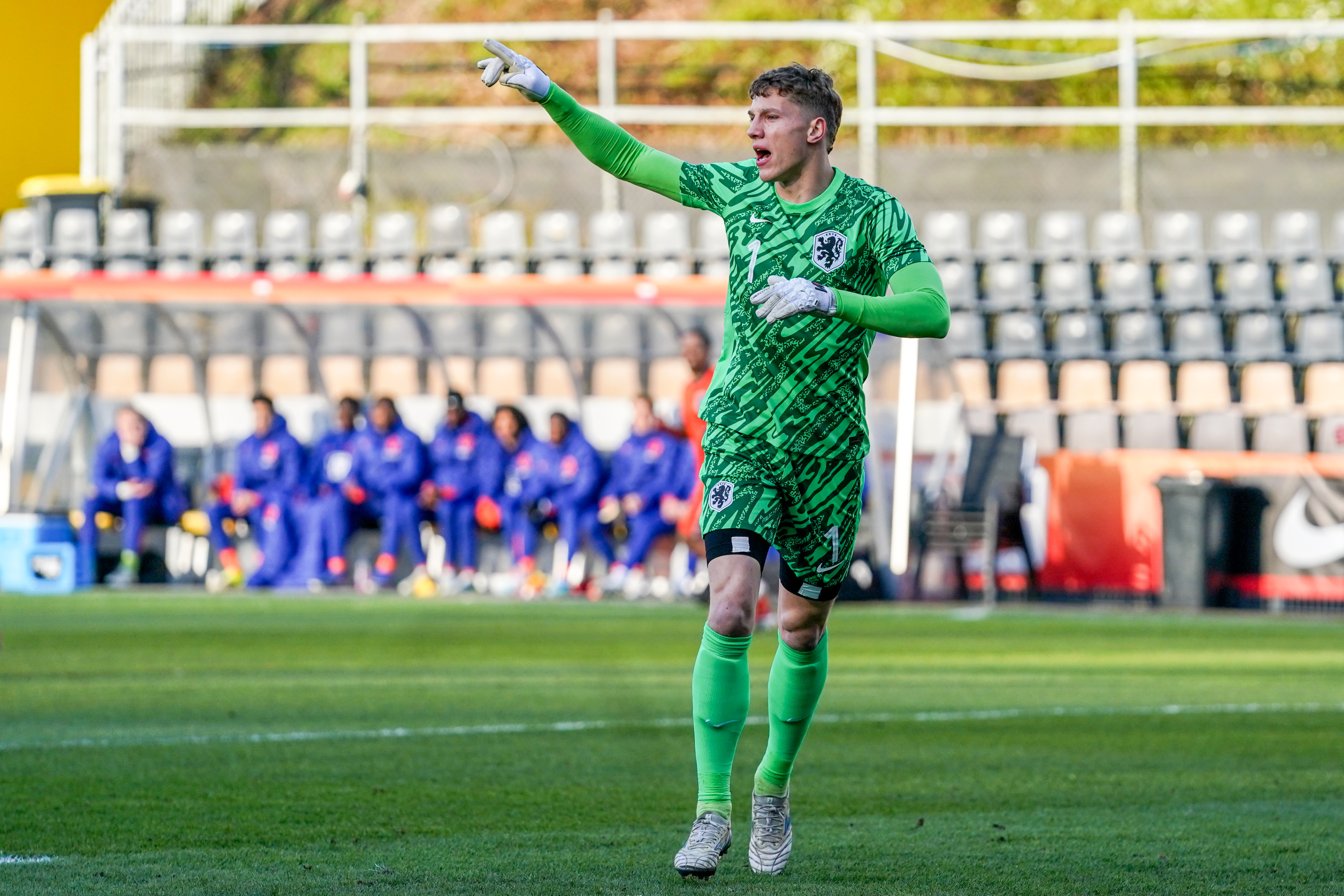 Bernt Klaverboer in actie voor Jong Oranje