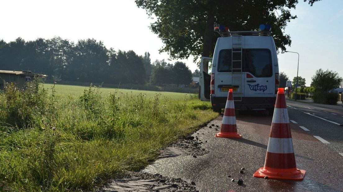 Leidingsbreuk in Beerzerveld