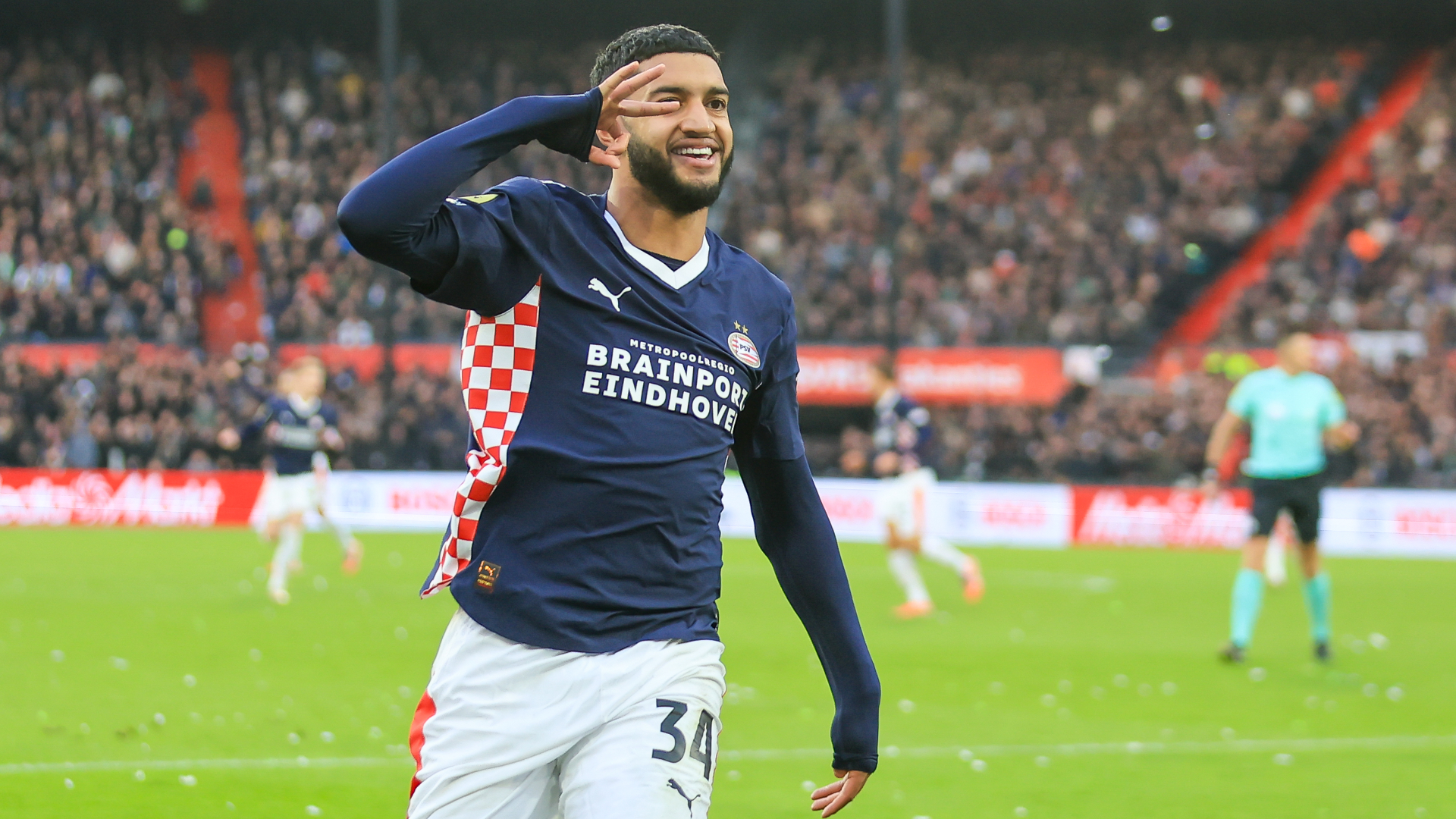 Saibari maakt zijn hattrick compleet tegen Feyenoord