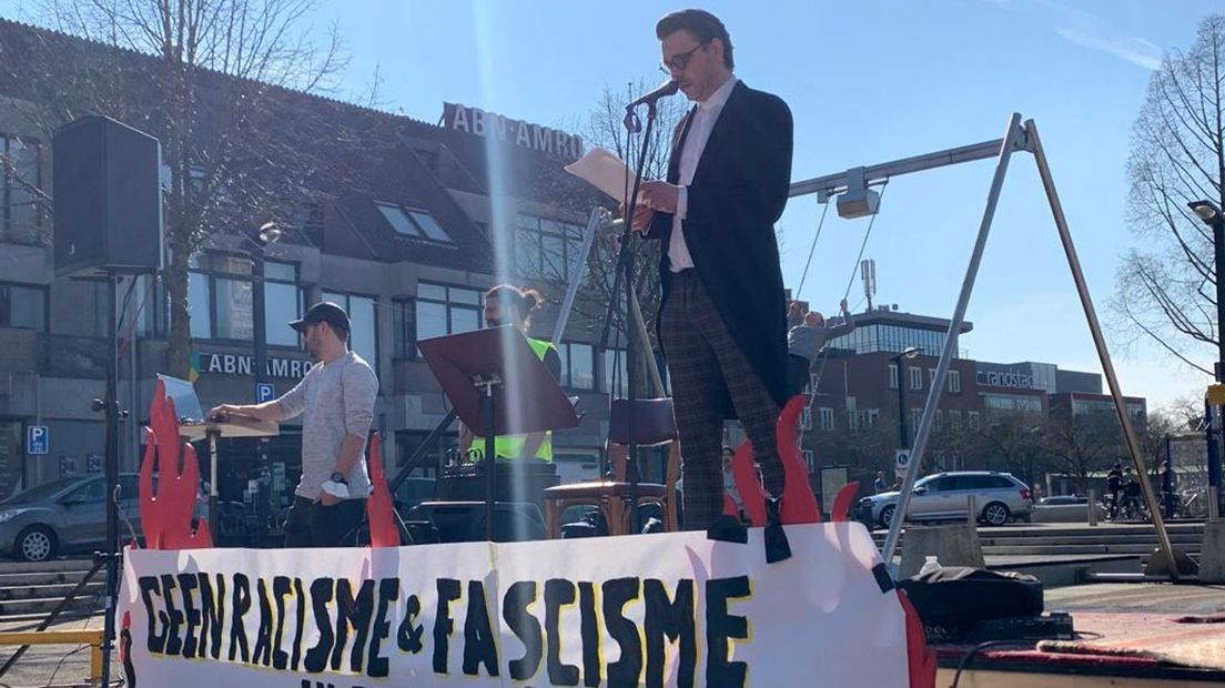 De protestactie in Enschede