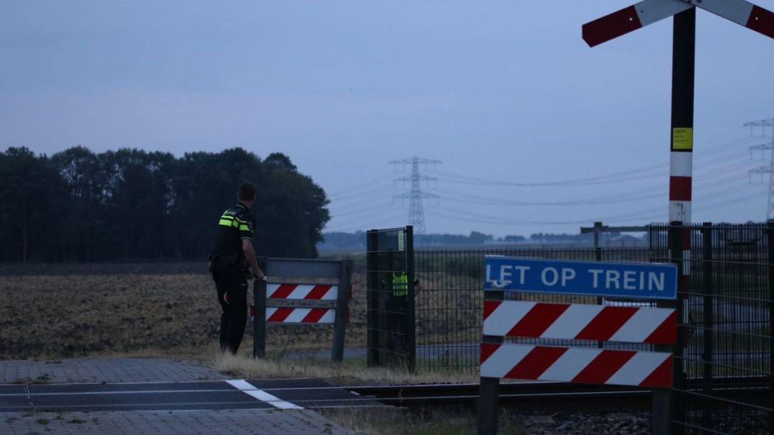 De onbewaakte overweg bij Scheemda