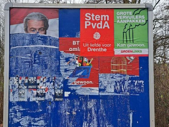 Traditie plakken van campagneposters blijft in De Wolden