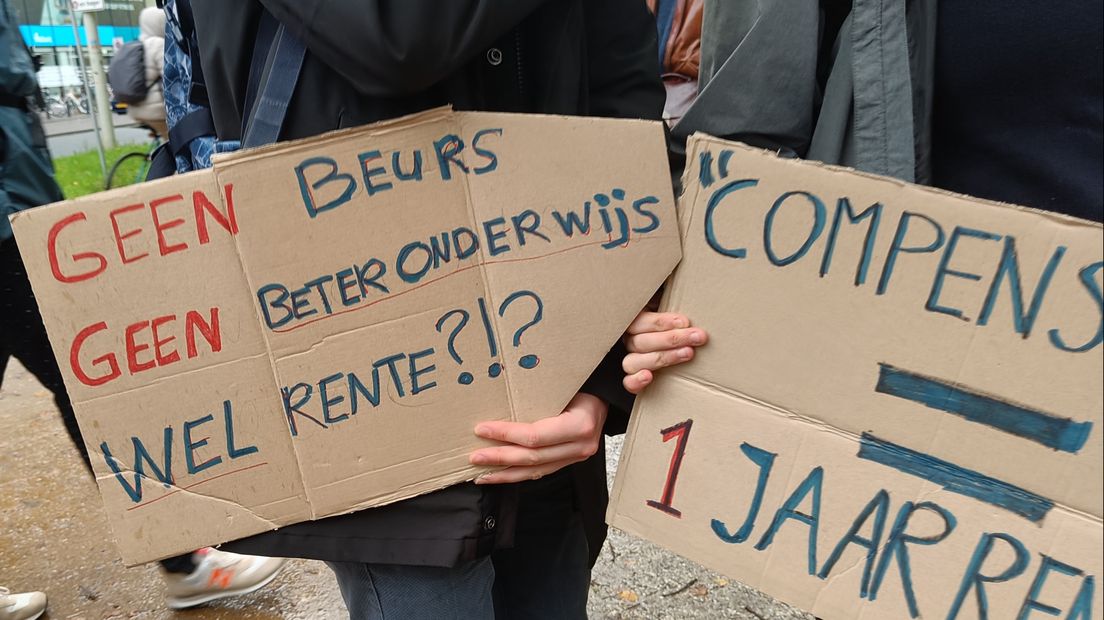 De borden van Siem Schipper. Hij wilde niet op de foto