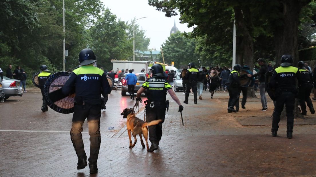 Politie in actie tegen Roemenen