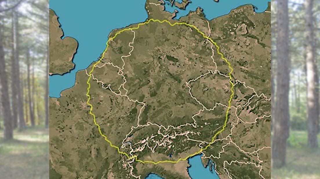 De route van Circle4Change door negen Europese landen