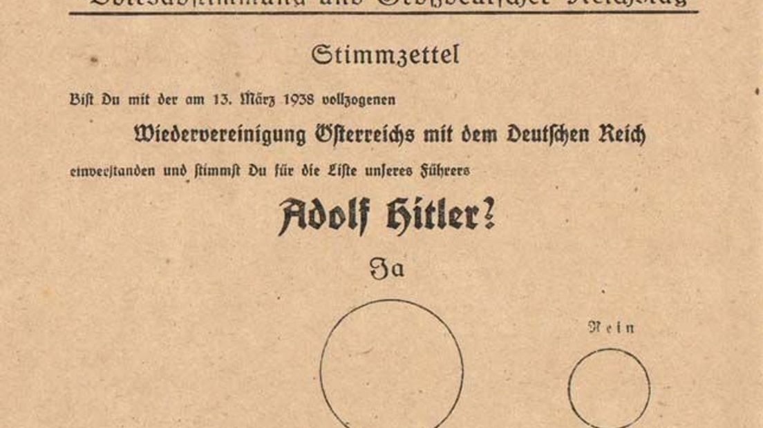 Het nazi-pamflet.