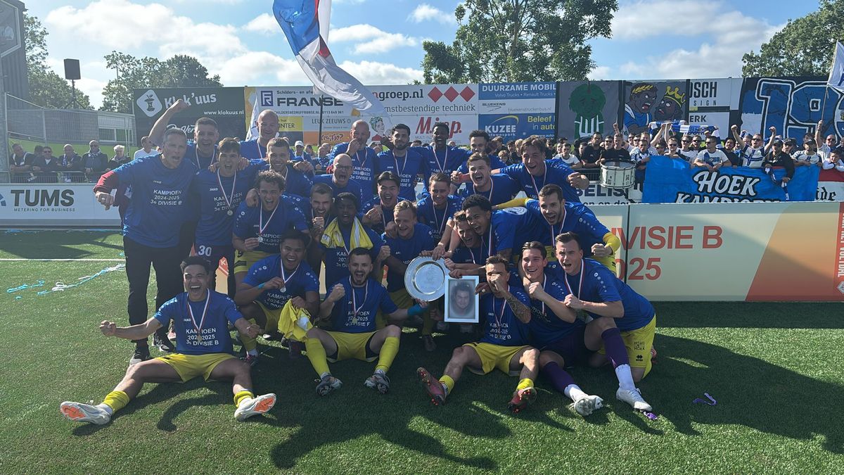 Hoek bezegelt kampioenschap in zinderende derby tegen Kloetinge