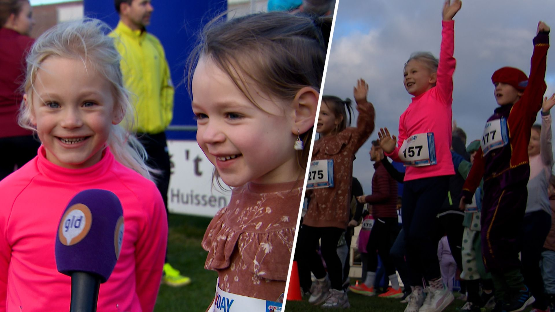 150 kinderen rennen met Pieten: 'Leuk voor de hele familie'