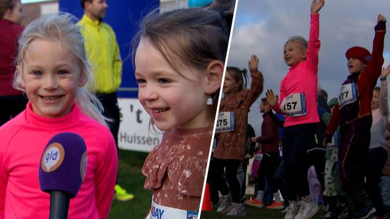 120 kinderen rennen met Pieten: 'Leuk voor de hele familie'