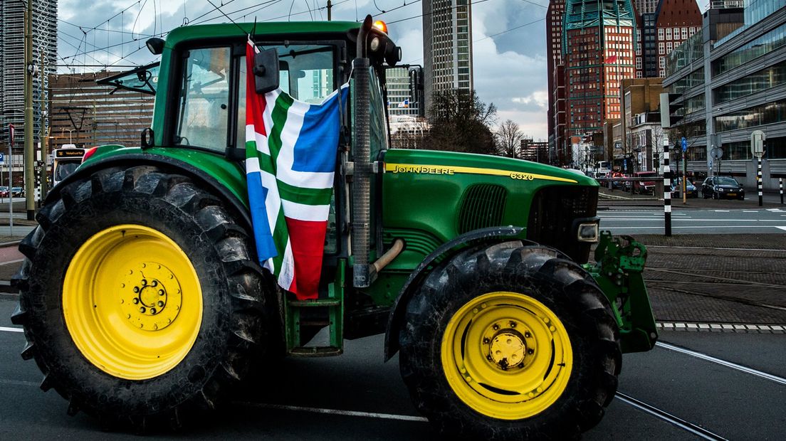 Protest van Groningse boeren op het Malieveld | Foto ANP