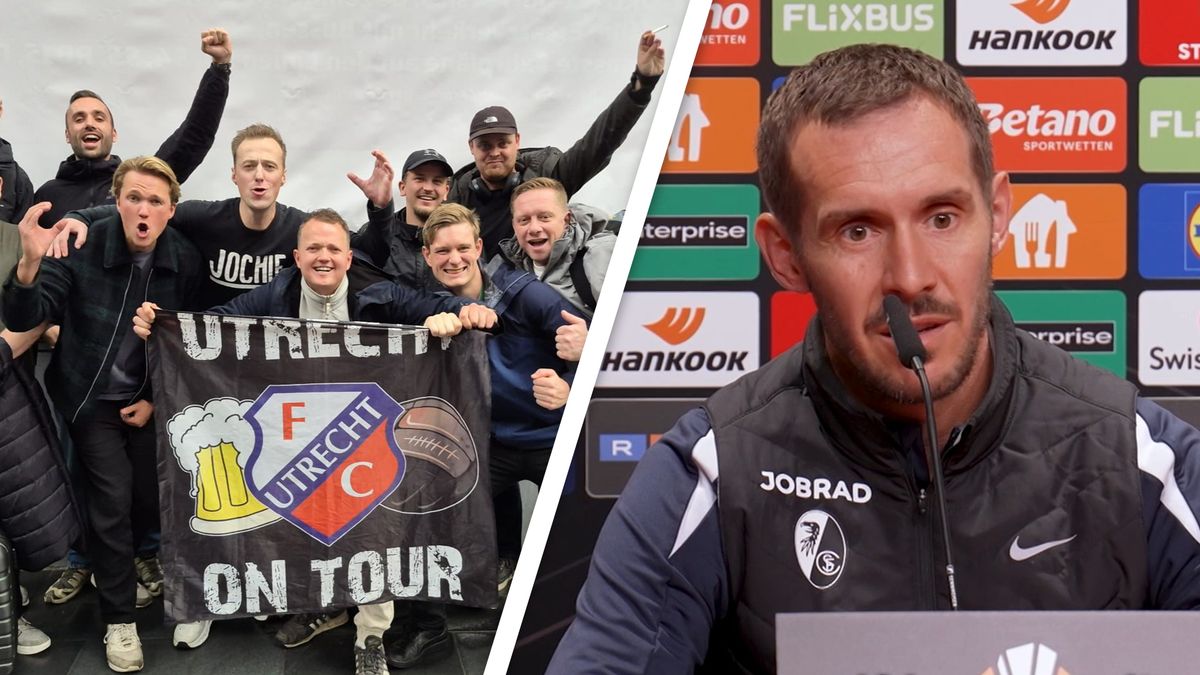 Volg FC Utrecht in Freiburg: De fans zijn er al | Trainer Freiburg ziet veel in El Karouani