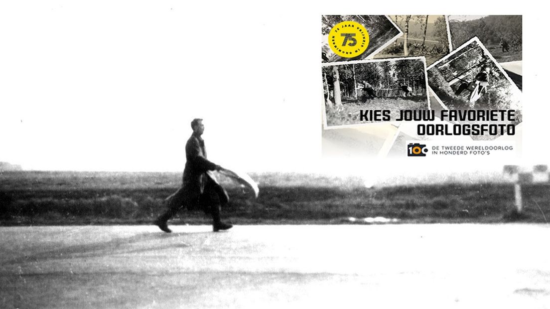 Foto van een Duitser die zich overgeeft (1945)
