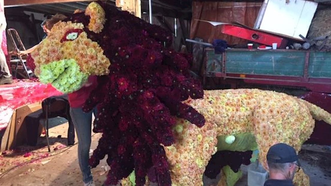 Fleurige pronkstukken op de paradewagen dit jaar!