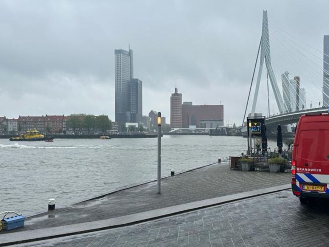 Hulpdiensten bij de Erasmusbrug