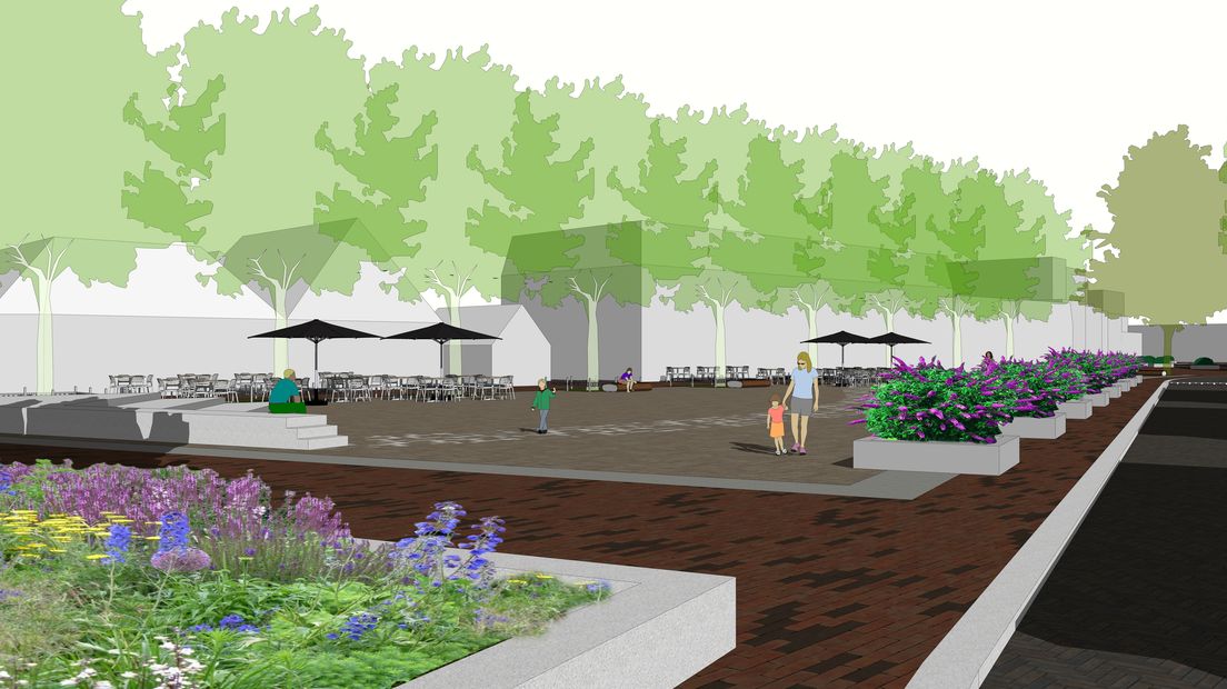 Impressie van het Eibergse centrum. Bron: Gemeente Berkelland