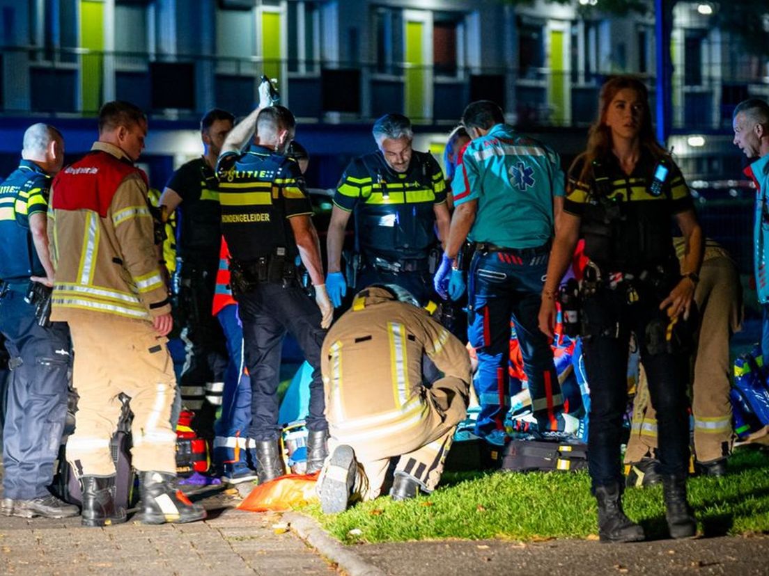 Hulpverleners probeerden het leven van Cor Kleijn nog te redden.