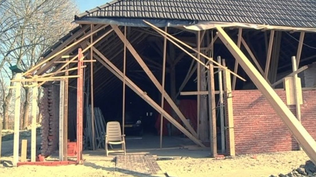 Schade in Groningen (Rechten: RTV Noord / Goos de Boer)