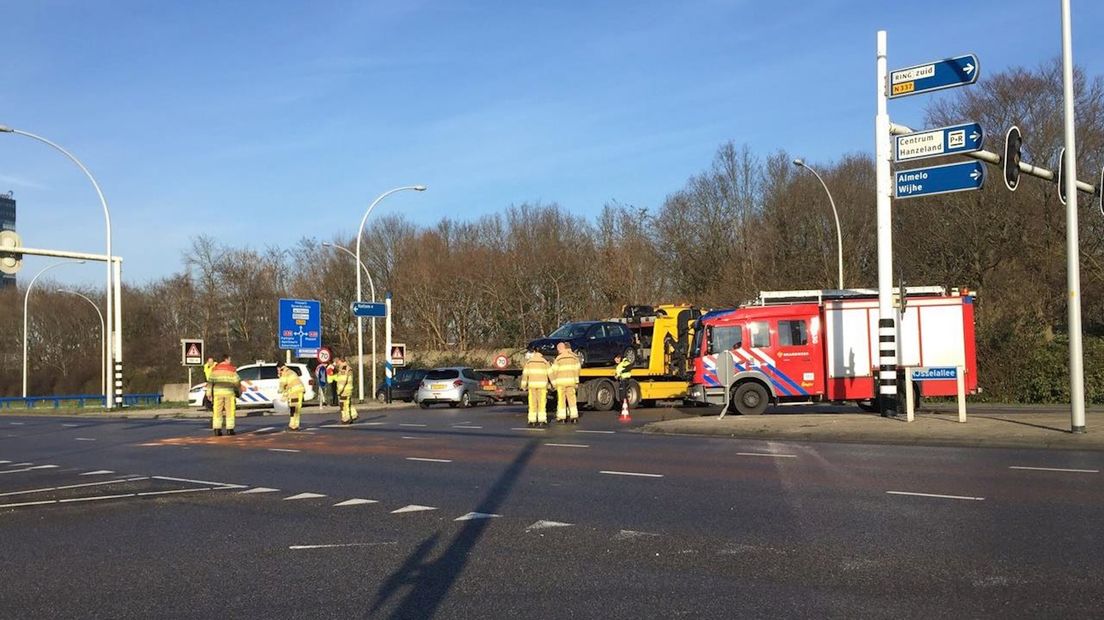 Ongeluk op IJsselallee Zwolle