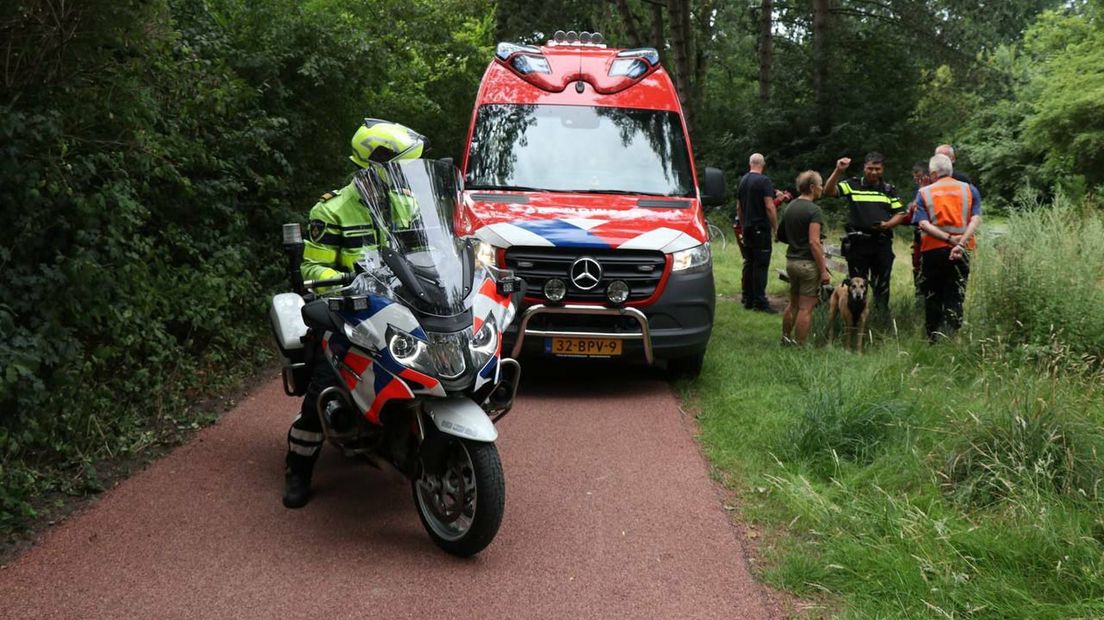 Hulpdiensten aan het Boutenspad in Stad