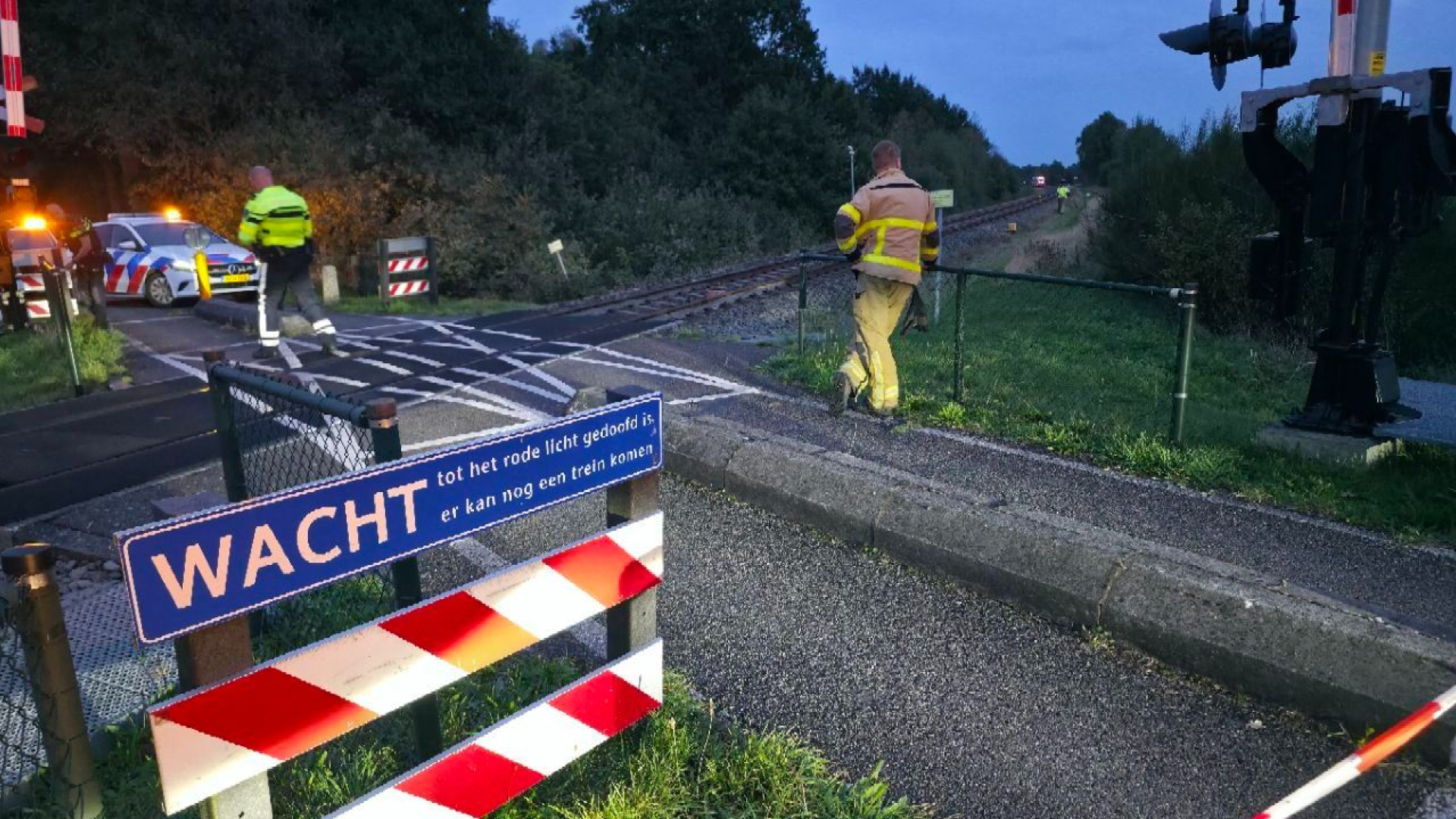 Geen treinen door aanrijding • fatbiker ernstig gewond