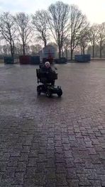Driften in scootmobiel