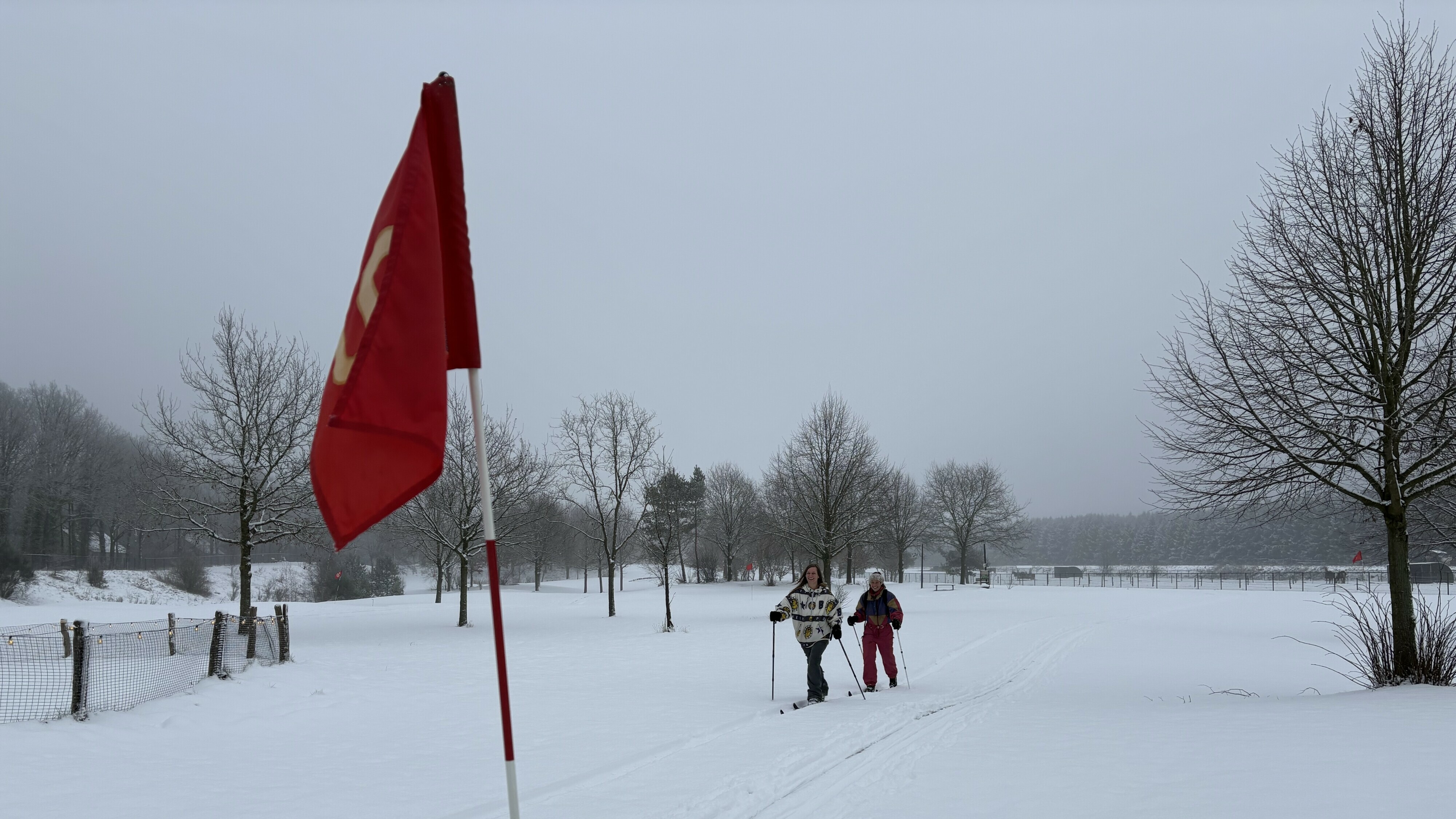 Langlaufen op een golfterrein: 'Het lijkt erop dat het druk gaat worden deze week'