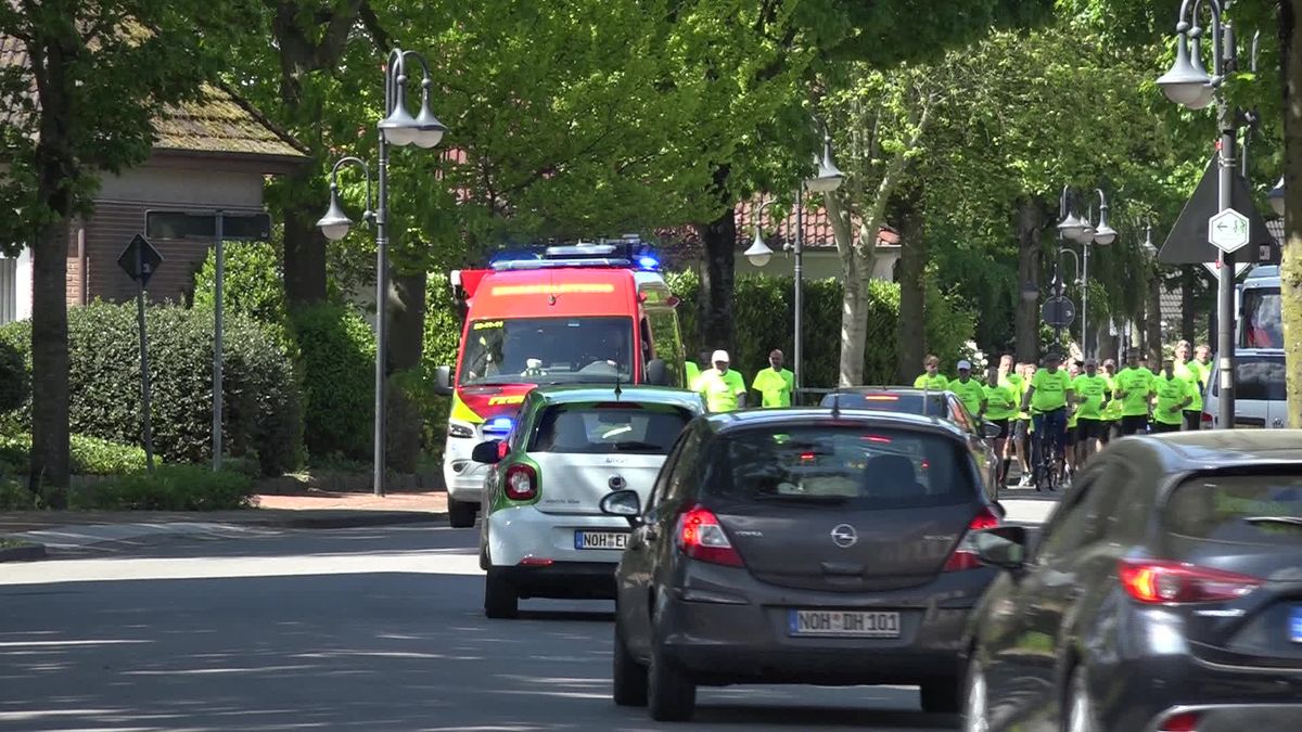 Hardlopers met bevrijdingsvuur via Duitsland naar Schoonebeek