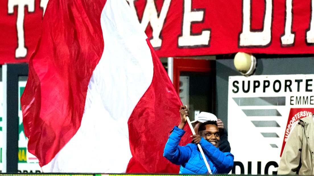 Het rood en wit van FC Emmen