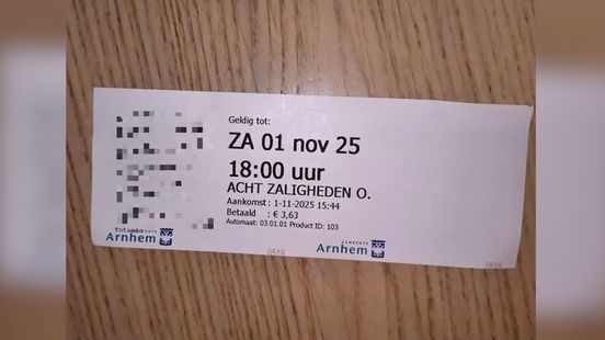 Foutje: in Friesland komt Arnhem-logo op parkeerticket