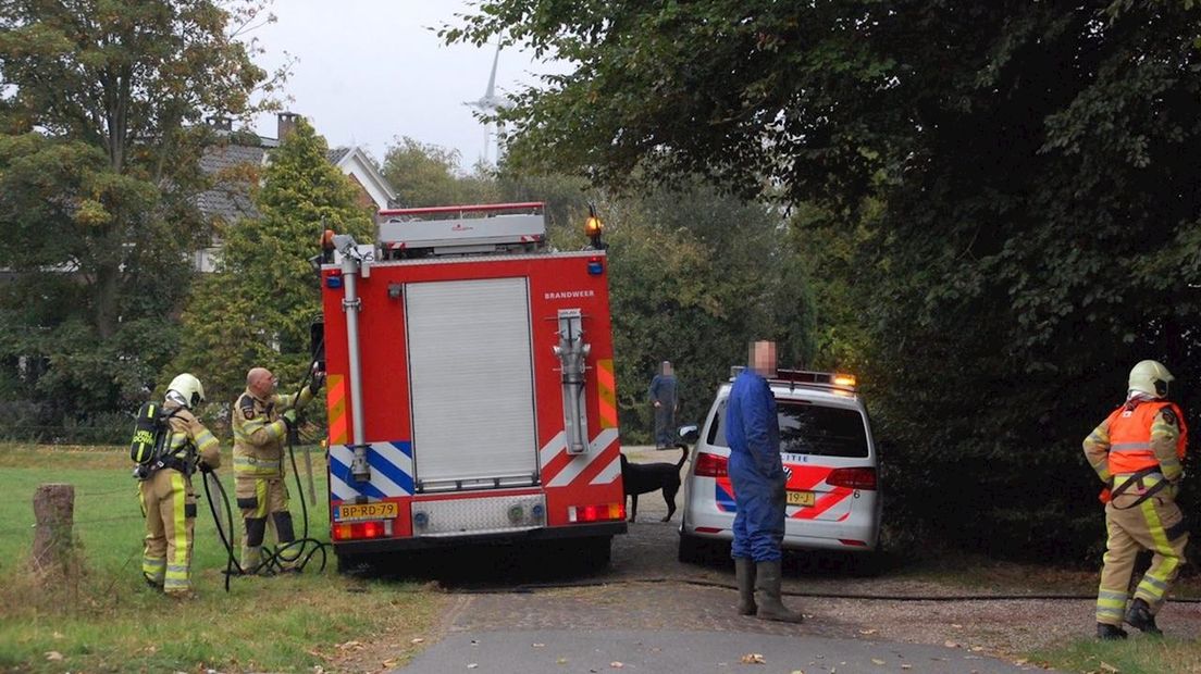 Brandweer rukt uit voor schoorsteenbrand in Deventer