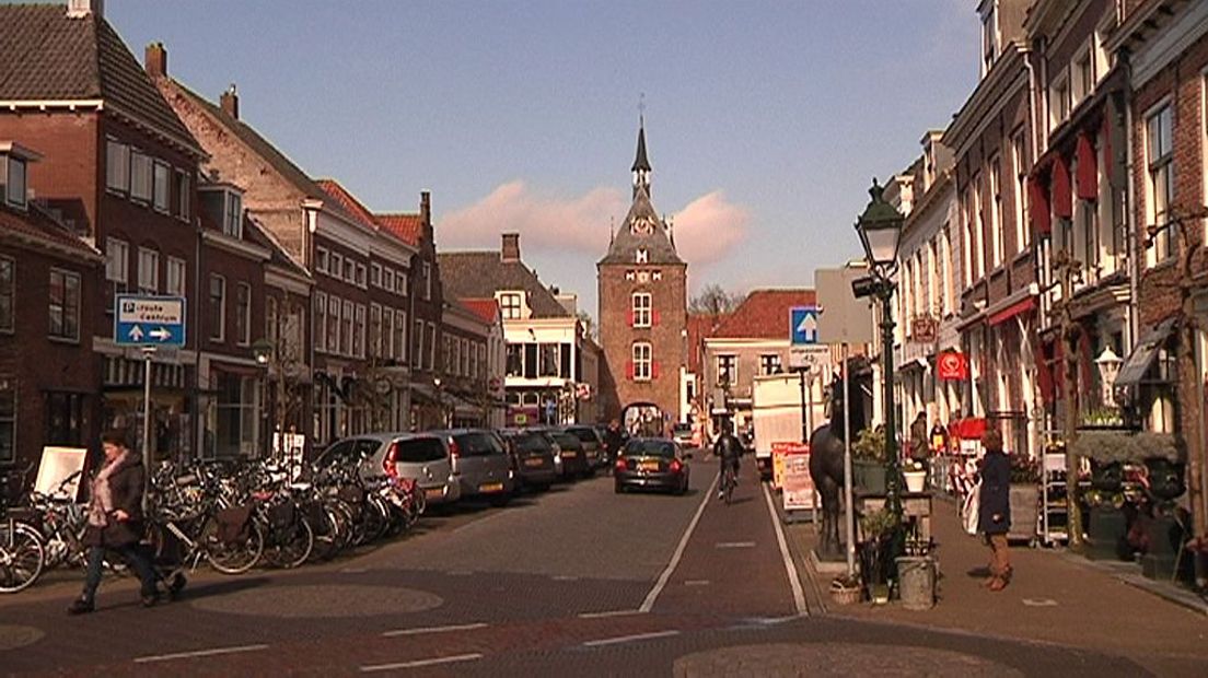 De binnenstad van Vianen.