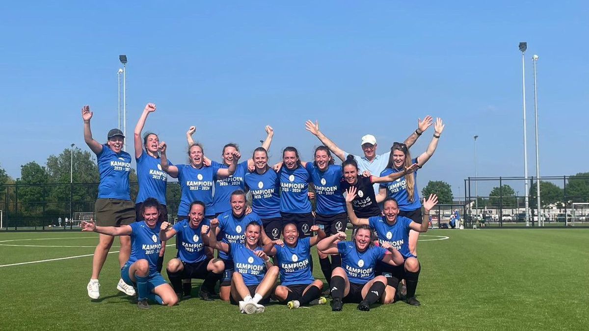 Vrouwen IJzendijke pakken kampioenschap en promoveren naar Hoofdklasse