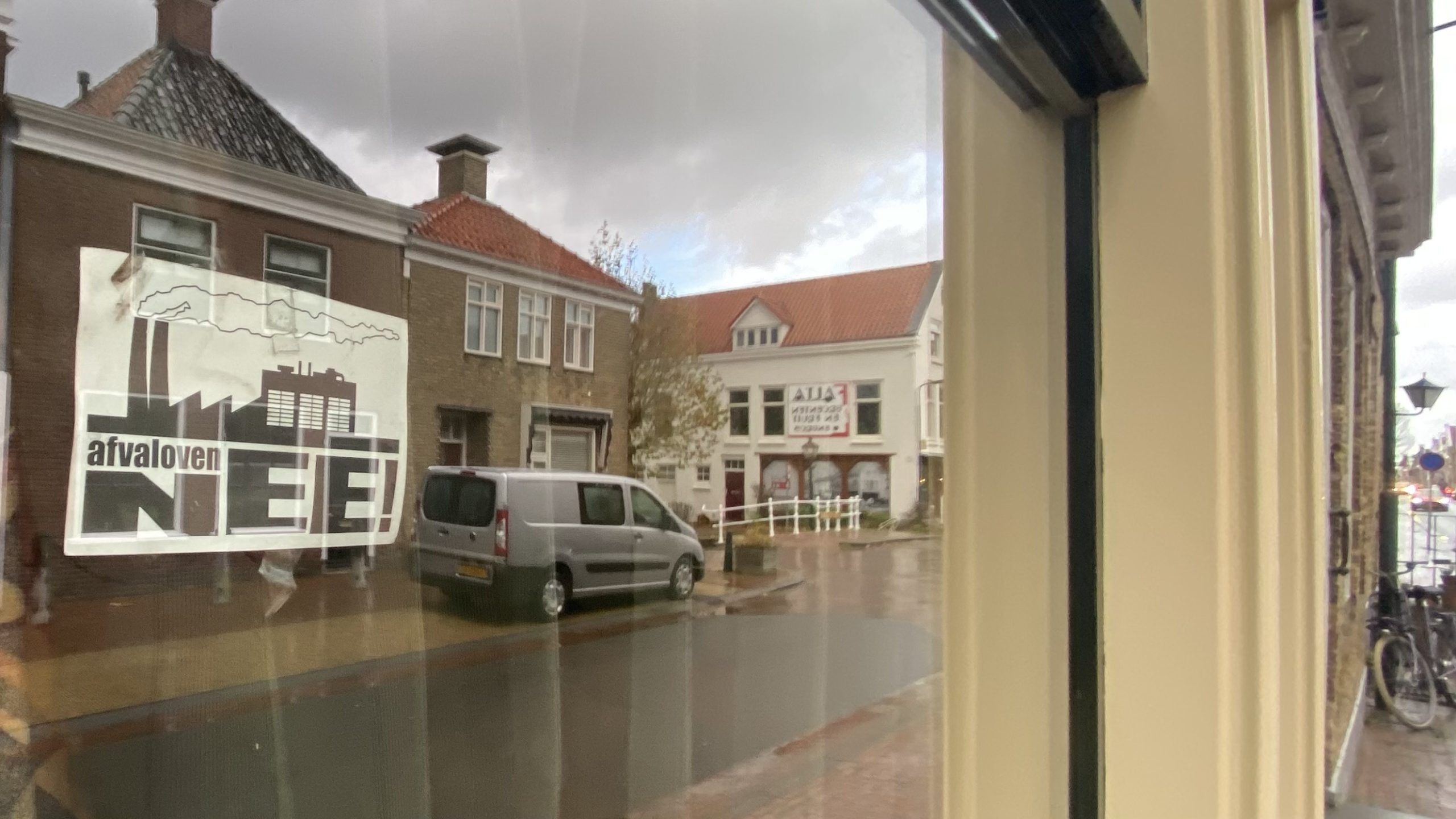 Protest tegen de afvaloven