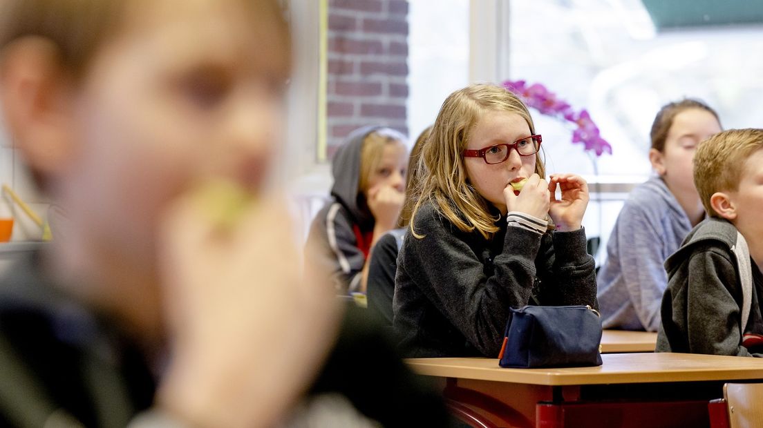 Kinderen in een klaslokaal