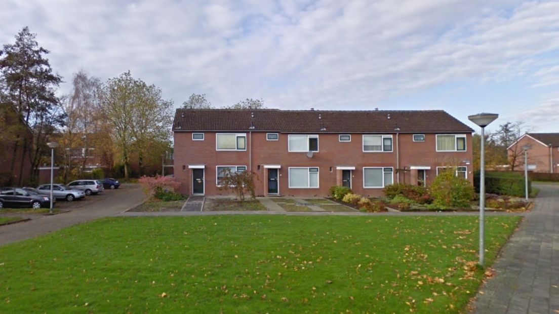 Een blokje met oude woningen aan de Beukenlaan in Appingedam