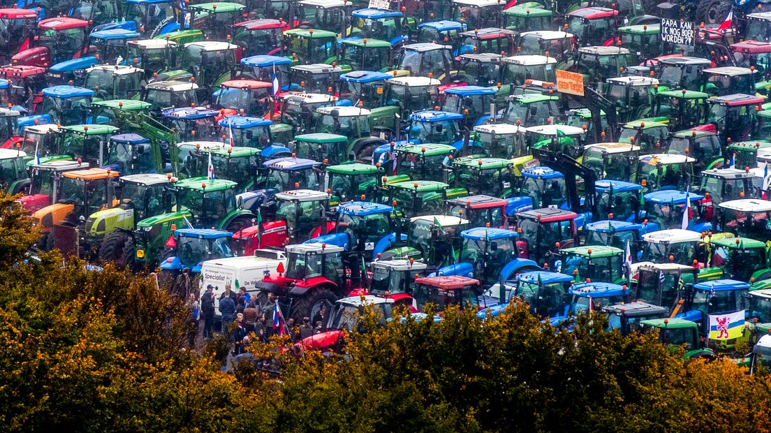 Boeren verenigden zich de laatste maanden meermaals voor protesten, zoals hier op het Malieveld in Den Haag.