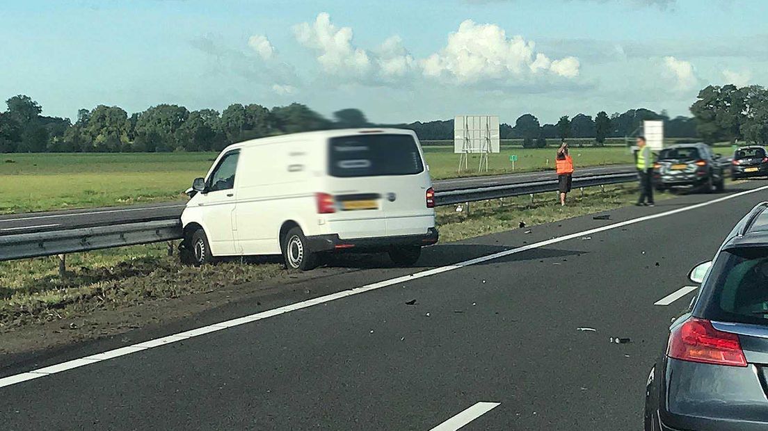 Botsing bij De Wijk (Rechten: Persbureau Meter)