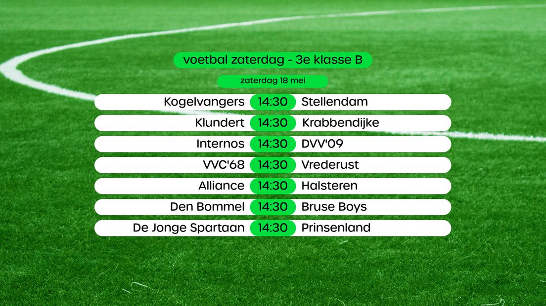 Programma 3e klasse B, swipe voor stand