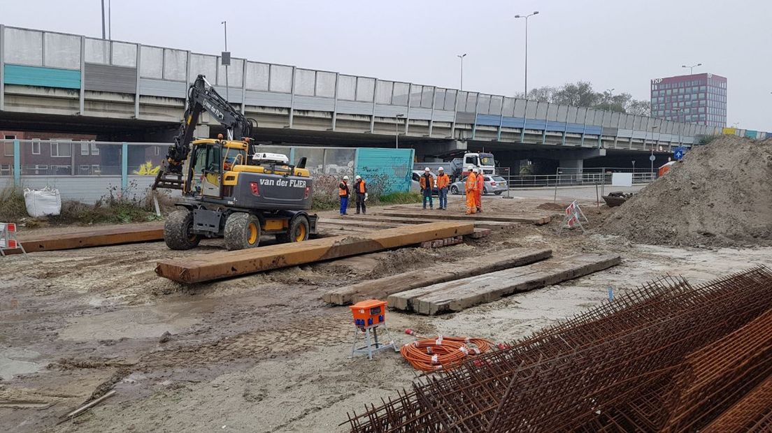 Eerdere werkzaamheden aan de ringweg bij de H.L. Wichersstraat