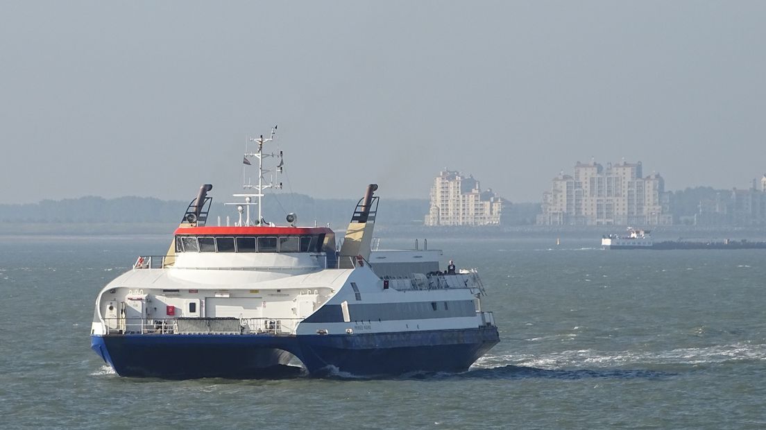 De boot op de Westerschelde