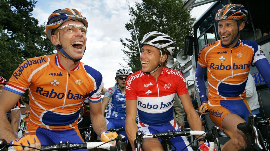 Tijdens de Gouden Pijl in 2006 nam Erik Dekker afscheid van de wielersport