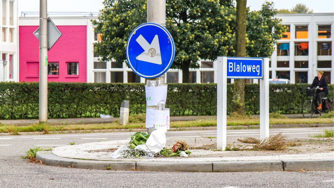 De plek van het ongeluk in Zwolle