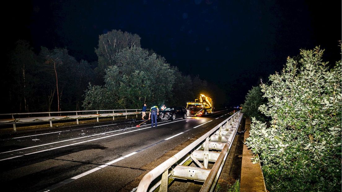 Ongeluk op N348 na gevaarlijke keeractie