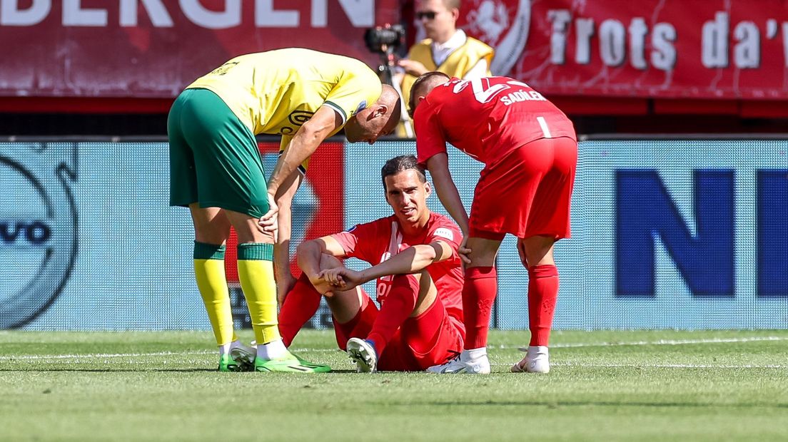 Ramiz Zerrouki viel geblesseerd uit tegen Fortuna