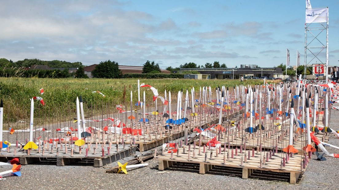 Maar niet alle raketten gingen omhoog