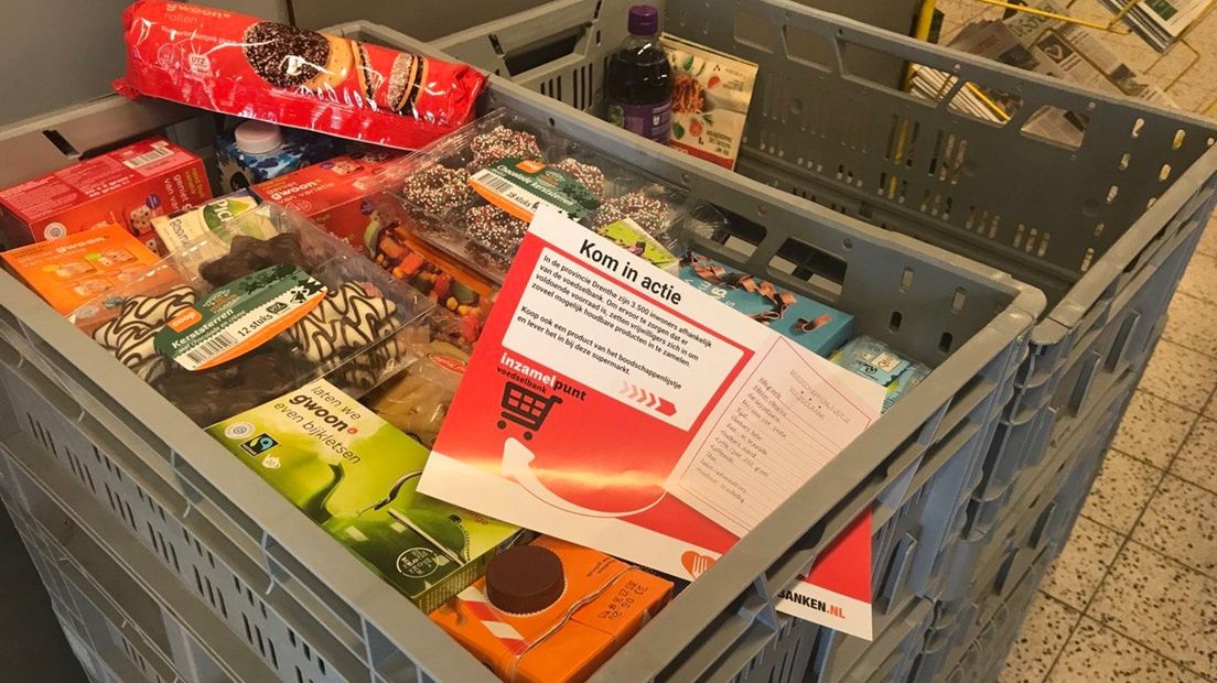 De gemeente ondersteunt de voedselbank (Rechten: RTV Drenthe/Margreet Gort)